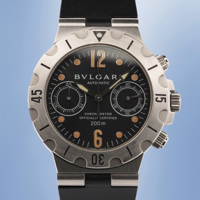 Bulgari - Scuba Diagono Chronograph Vintage Réf. SCB 38 S