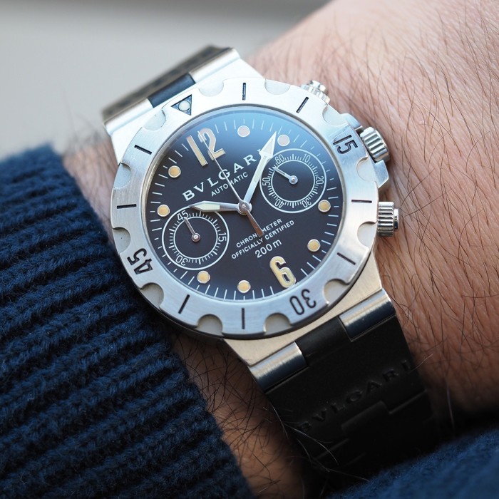 Bulgari - Scuba Diagono Chronograph Vintage Réf. SCB 38 S