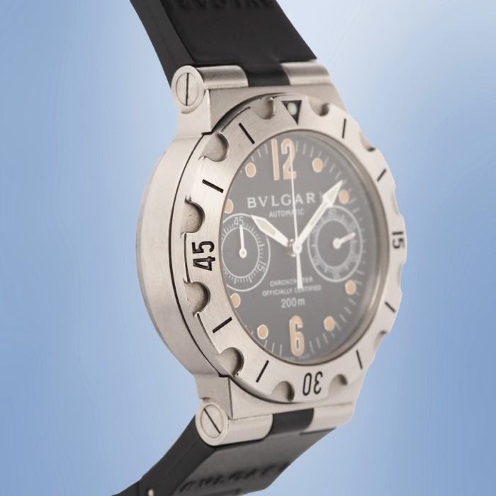 Bulgari - Scuba Diagono Chronograph Vintage Réf. SCB 38 S