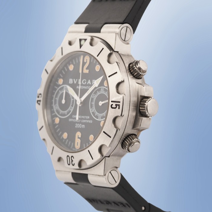Bulgari - Scuba Diagono Chronograph Vintage Réf. SCB 38 S