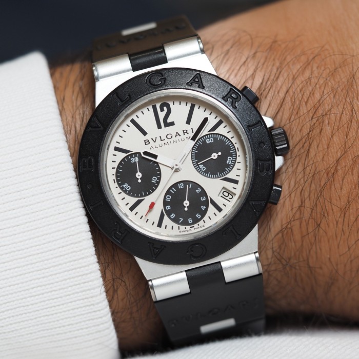 Bulgari - Diagono Chronograph Aluminium Circa 2005 Réf. AC38TA