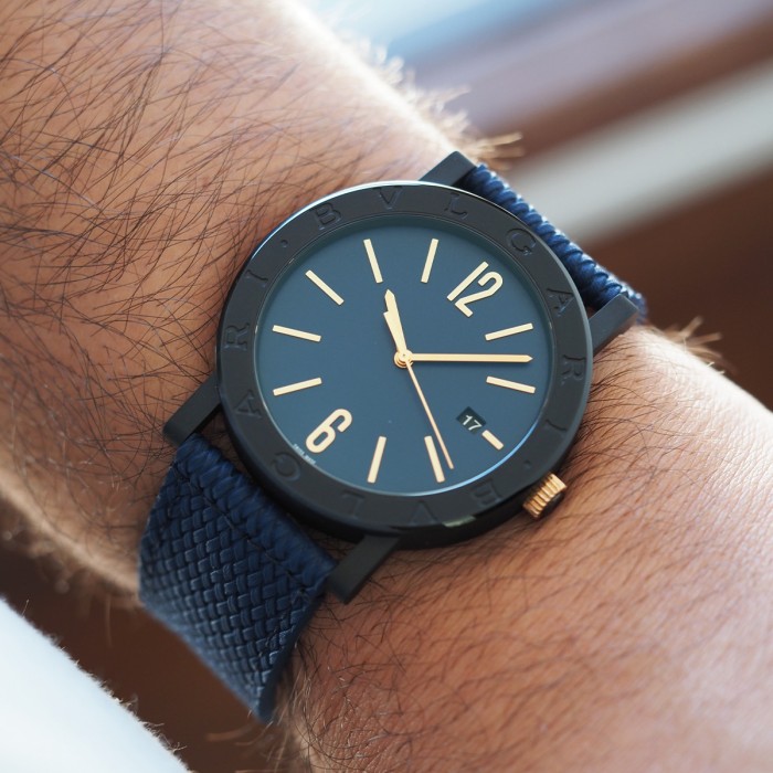 Bulgari - Solotempo Automatic Black SS PVD Full Set Réf. BB 41 S