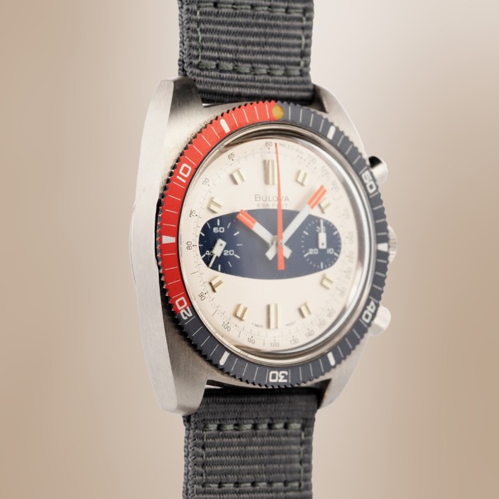 Bulova - 666 Feet Vintage Chronograph "Devil Diver" Circa 1971 Réf. 825-1