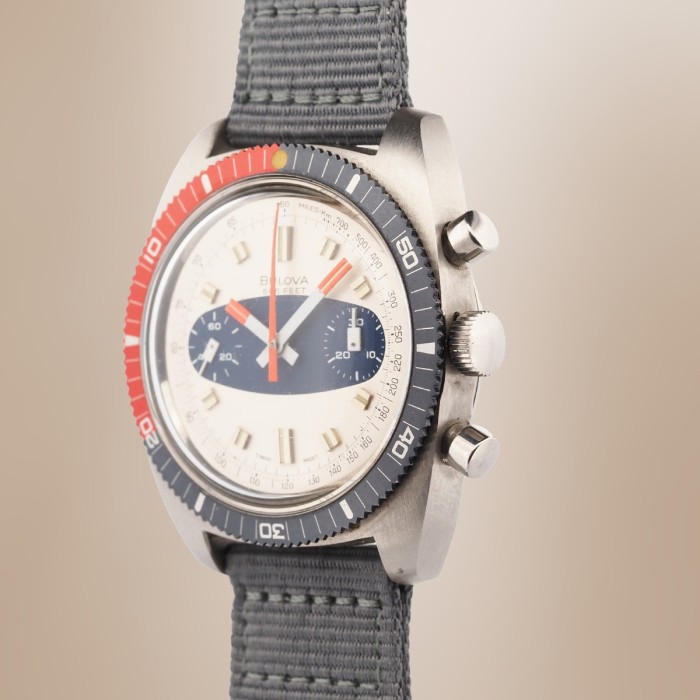 Bulova - 666 Feet Vintage Chronograph "Devil Diver" Circa 1971 Réf. 825-1