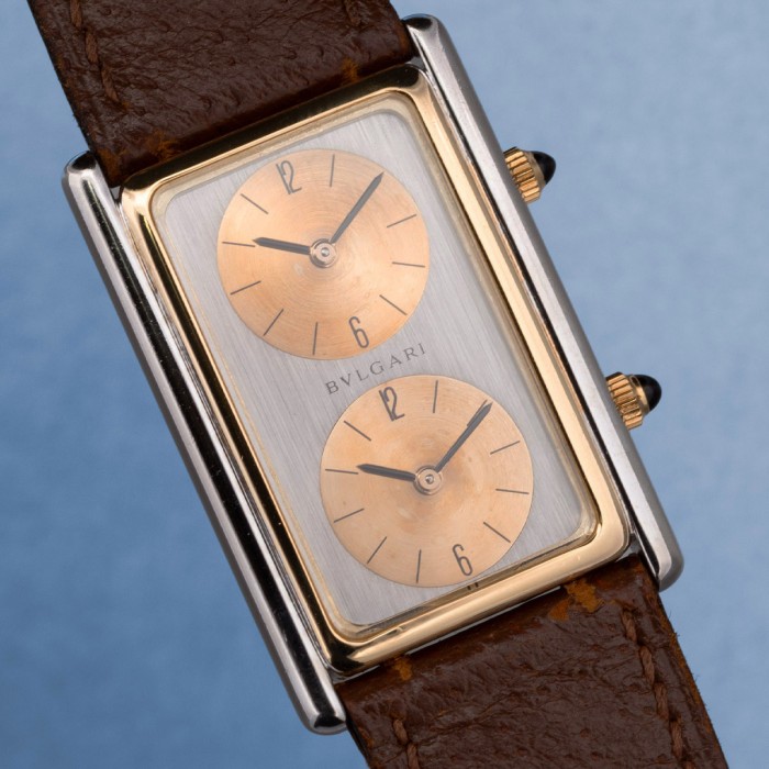 Bulgari - Vintage Dual Time Gérald Genta Réf. G.1464-7