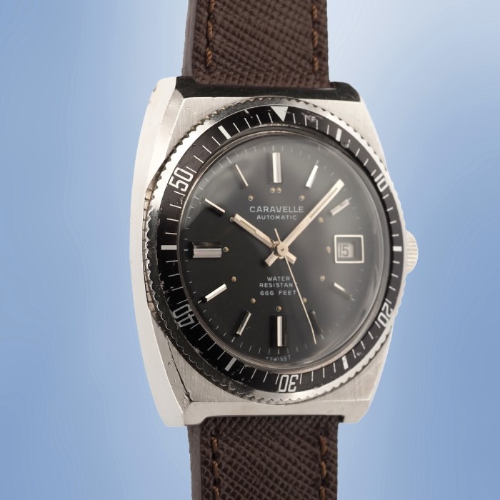 Caravelle - Automatic Vintage Diver 666 Feet Circa 1970 Réf. 3026-OKACD