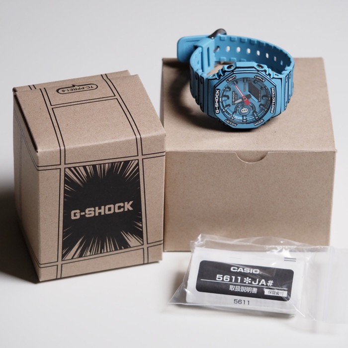 GShock - Manga Limited Edition "CasiOak" Blue GA-2100MNG Full Set Réf. 5611 
