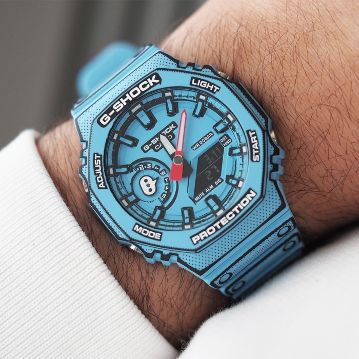 GShock - Manga Limited Edition "CasiOak" Blue GA-2100MNG Full Set Réf. 5611 