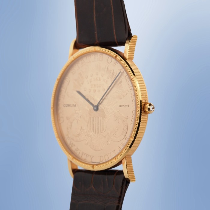 Corum - Set Rare"His & Hers" avec collier en Or Jaune 18cts Vintage