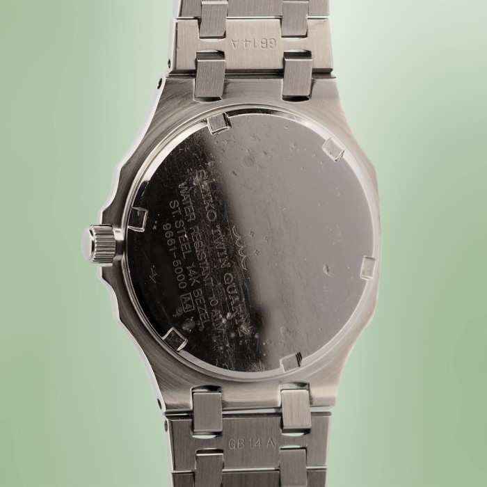 Credor - Seiko "Nautellipse & Royal Oak Style" Twinquartz High Accuracy Quartz Circa 1990 Réf. 9661-5000