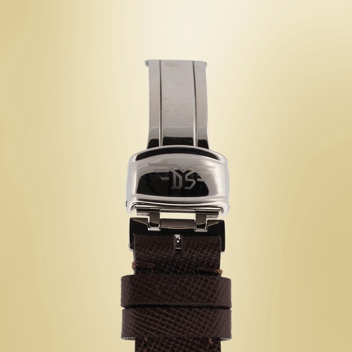 Dubey & Schaldenbrand - Aerodyn Duo Carre Cambre Dimplomatic Classic GMT Circa 2002 Réf. ADUO/ST/SIG/LD