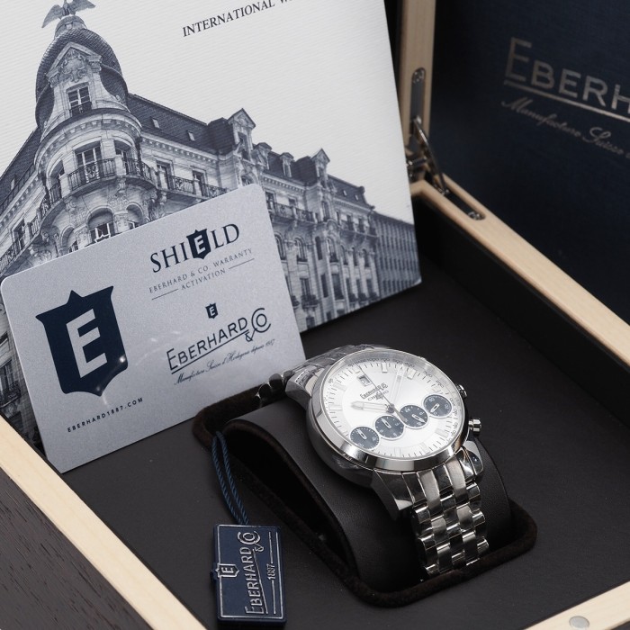 Eberhard - Chrono 4 "21-42" Automatic Chronograph 4 Counters Circa 2025 Full Set Réf. 31073.12 CA99