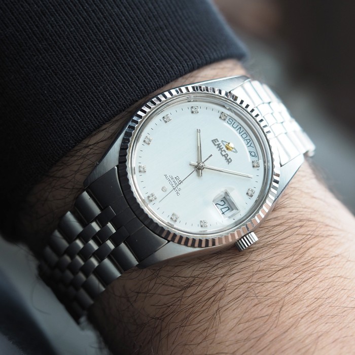 Enicar - Ocean Pearl Day-Date Automatic Circa 1970 Réf. 2169.51.30