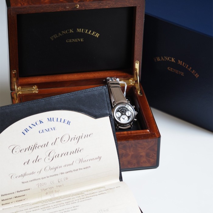 Franck Muller - 30th Anniversary Tribute Double Sided Rattrapante Chronograph For Grail Watch Full Set Circa 2023 Réf. 7000 CC RCDF
