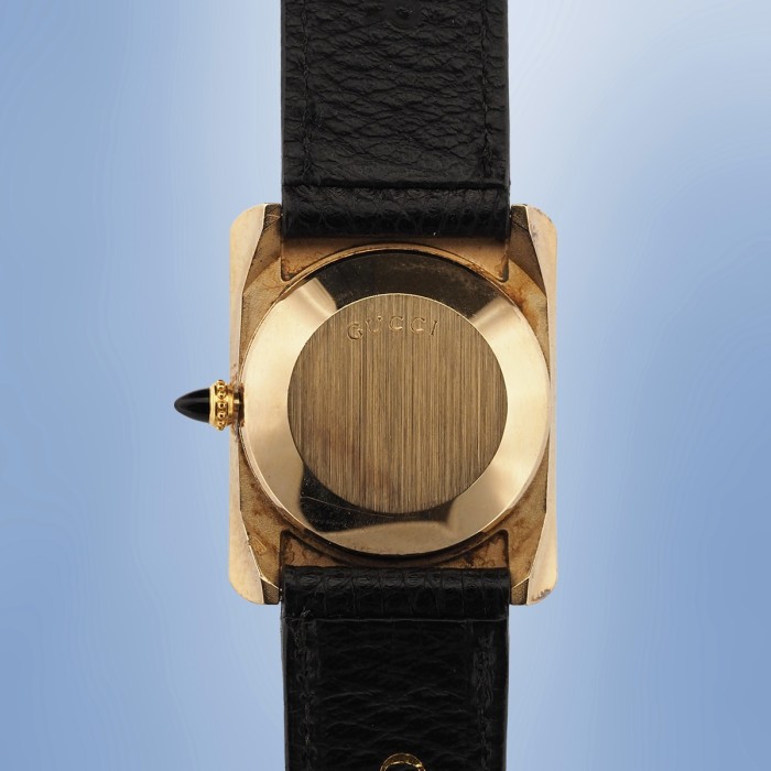 Gucci - Tank Black & Gold PVD Quartz Full Set 24x29mm
