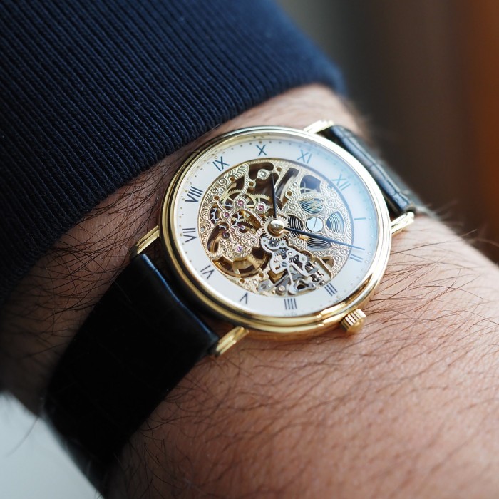 GMT - Gold Collection Montre Squelette en Or Jaune 18cts