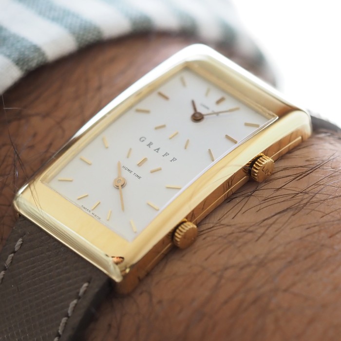 Chopard - Retailed par Graff Two Time Zone Or Jaune 18cts Quartz Circa 1990 Réf. 2240