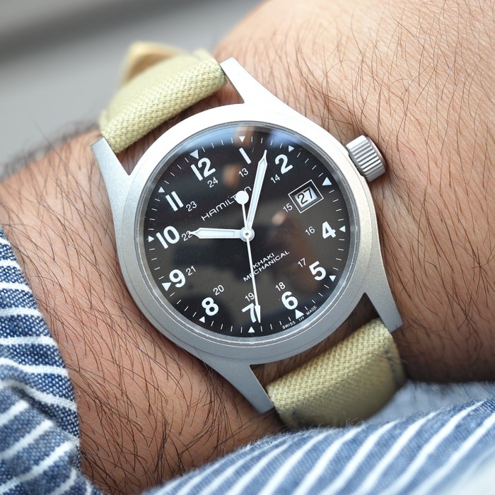 Hamilton - Khaki Field Officer Mechanical Full Set Réf. H694190