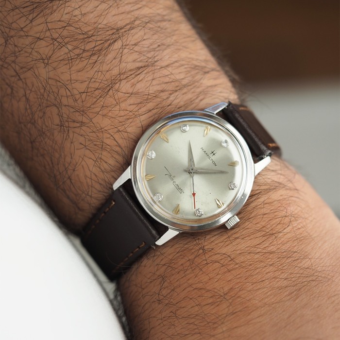 Hamilton - Thin-O-Matic "Diamond Dial" Microrotor Cal. Buren 1000 Vintage Circa 1960