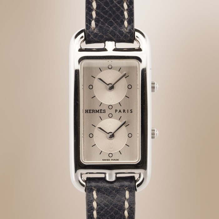 Hermès - Cape Cod "Dual Time" Quartz Circa 2010 Réf. CC3-210