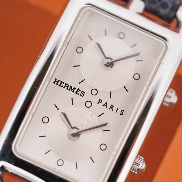 Hermès - Cape Cod "Dual Time" Quartz Circa 2010 Réf. CC3-210