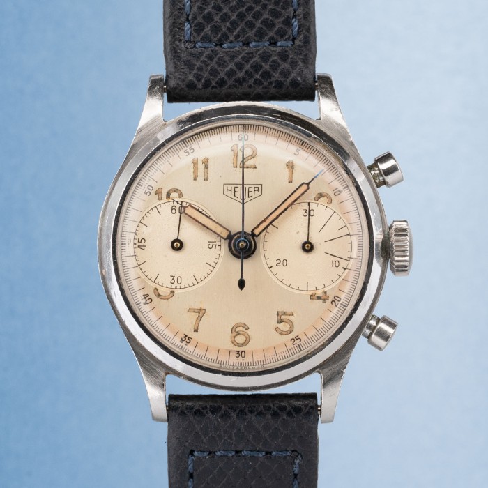 Heuer - Big Eyes Chronographe vintage réf. 5408