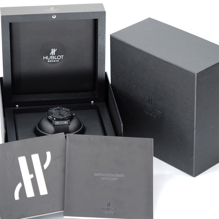 Hublot - Classic Fusion Big Bang All Black Automatic Titanium & Ceramic Limited Edition 500 pc. Circa 2008 Full Set Réf. 501.CM.1110.RX