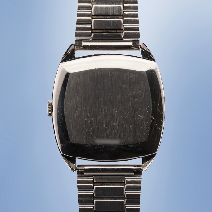 IWC - Vintage Tonneau Cadran Noir Laqué Circa 1973 Réf. 2581