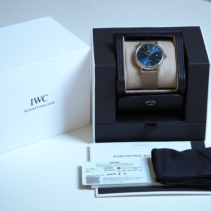IWC - Portofino Automatic Blue Full Set Circa 2023 Réf. IW356523