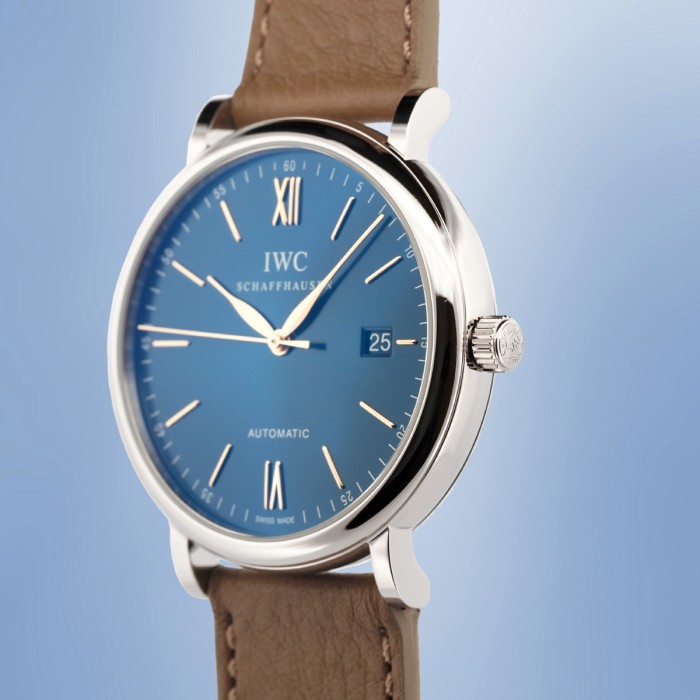 IWC - Portofino Automatic Blue Full Set Circa 2023 Réf. IW356523