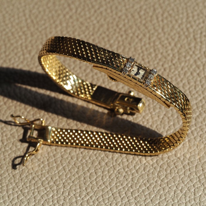 Jaeger-LeCoultre - JLC Calibre 101 montre Joaillerie Or Jaune 18cts et diamants