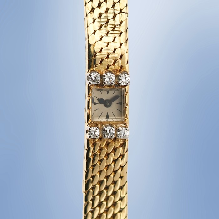 Jaeger-LeCoultre - JLC Calibre 101 montre Joaillerie Or Jaune 18cts et diamants