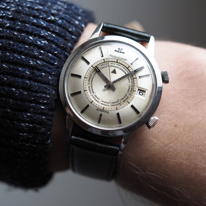 Jaeger-LeCoultre - Memovox WorldTime Alarm Vintage Circa 1960 Réf. E855