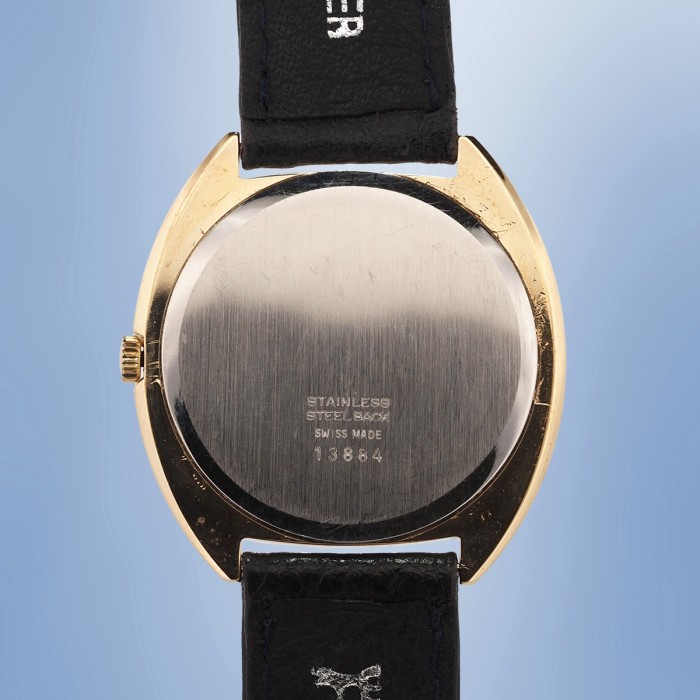 Lanco - Vintage Mécanique Cadran Marbre Blanc 36mm Circa 1975