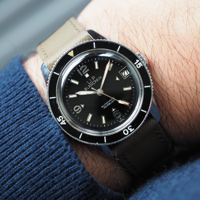 Blancpain LIP - Fifty Fathoms Automatic Incabloc Plongeuse Vintage Circa 1960