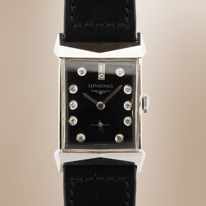 Longines - Tank Diamonds Vintage Mechanical 21.6 x 36.8 mm