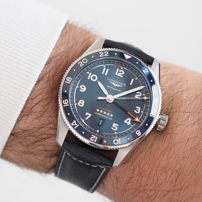 Longines - Spirit Zulu Time GMT Blue Full Set Réf. L3.812.4
