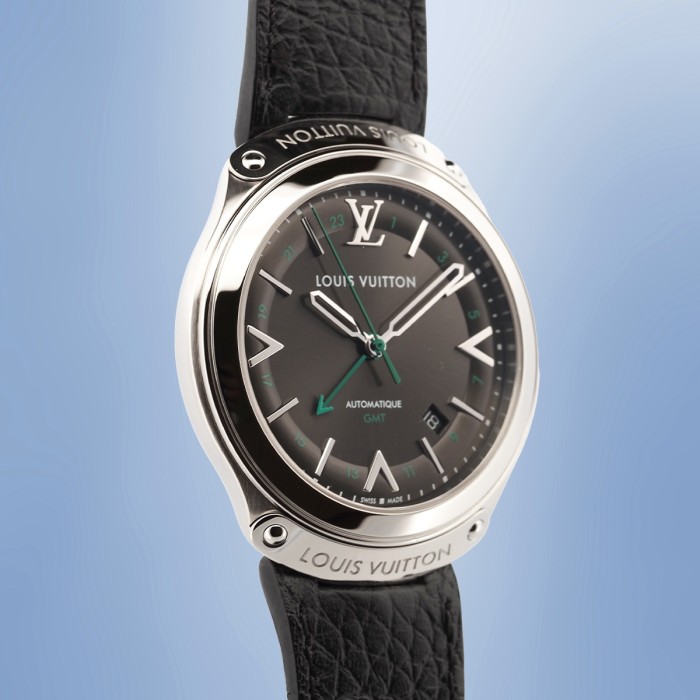 Louis Vuitton - Fifty Five GMT Automatic Full Set Circa 2015 Réf. Q6D30