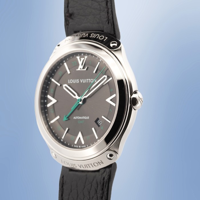 Louis Vuitton - Fifty Five GMT Automatic Full Set Circa 2015 Réf. Q6D30