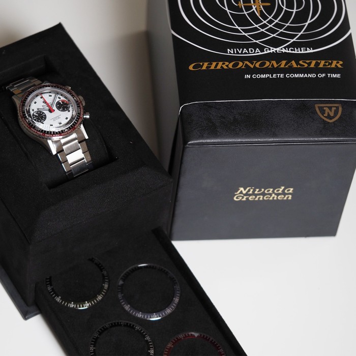 Nivada - Chronomaster Aviator Sea Diver Singer Paul Newman Lunette Interchangeable 38mm Full Set 2024