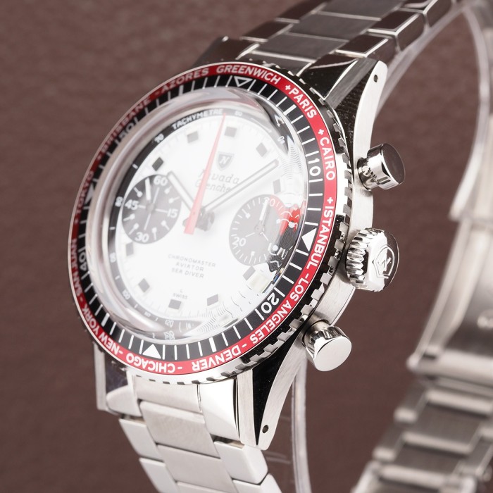 Nivada - Chronomaster Aviator Sea Diver Singer Paul Newman Lunette Interchangeable 38mm Full Set 2024
