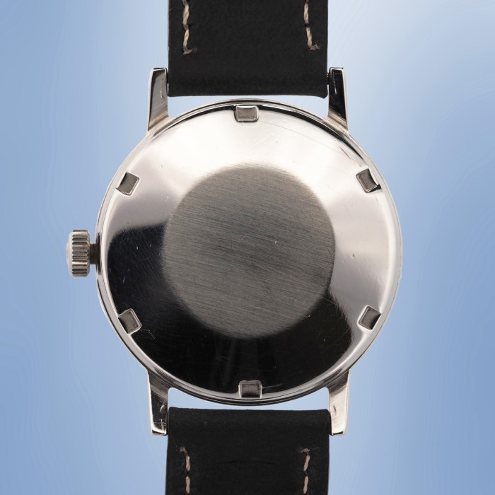 Omega - Genève Automatique Couronne Poussoir Quick Date Circa 1970 Réf. 166.0098
