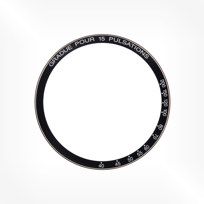 Omega - Lunette Gradué pour 15 pulsations pour Speedmaster