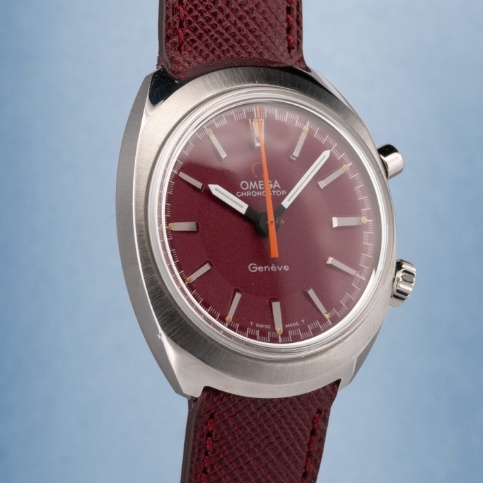 Omega - Chronostop Réf. 145.009 "Burgundy"