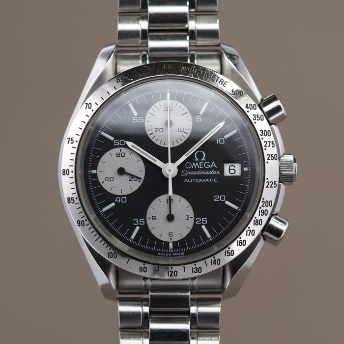 Omega - Speedmaster Chronographe Reduced Automatique 39mm Boîte & Papiers Réf.3511.50 