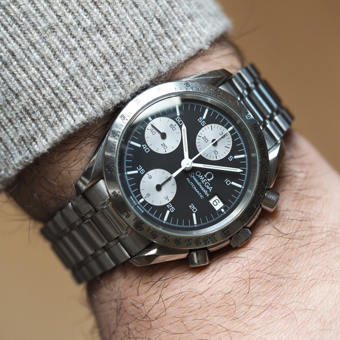 Omega - Speedmaster Chronographe Reduced Automatique 39mm Boîte & Papiers Réf.3511.50 