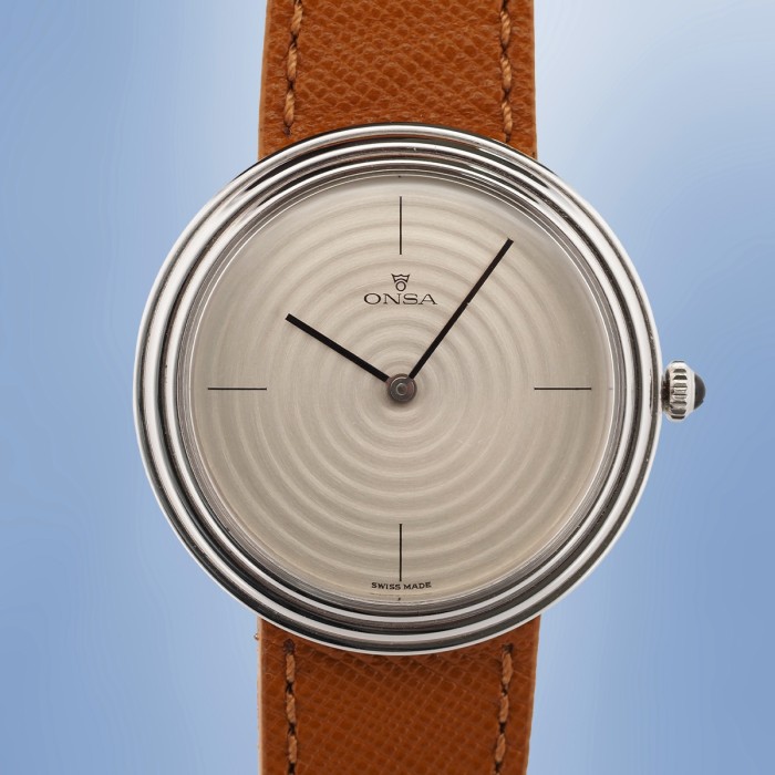 Onsa - Disco Volante Dress Watch Vintage Circa 1970 Remontage Manuel