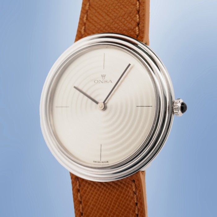 Onsa - Disco Volante Dress Watch Vintage Circa 1970 Remontage Manuel
