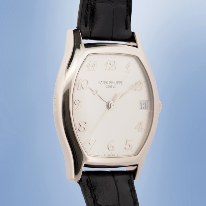 Patek Philippe - Gondolo Tonneau Or Gris Cal. 315 SC Circa 1996 Set Complet Réf. 5030