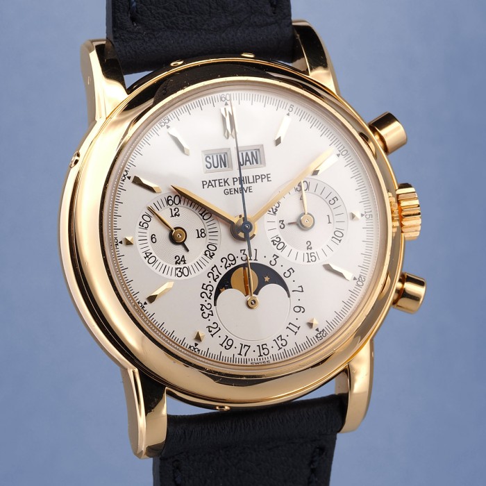 Patek Philippe -  3970 "fourth series"  Full Set Calendrier perpétuel chrono en or jaune 18cts